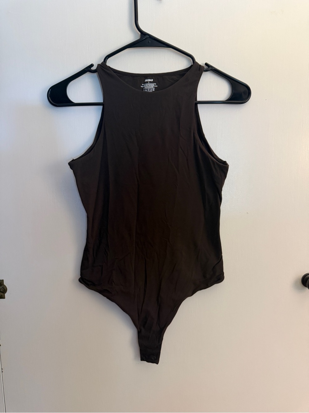 SKIMS Chocolate Brown Sleeveless Tank Bodysuit medium